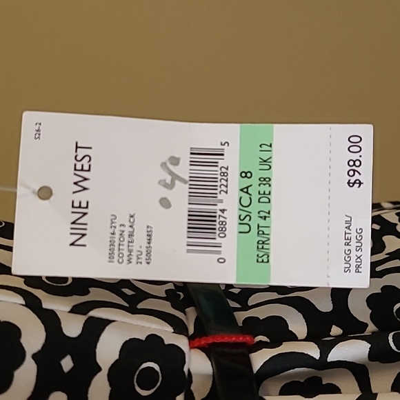 NWT Nine West Sleeveless Geometric Sheath Size 8 - Picture 10 of 15